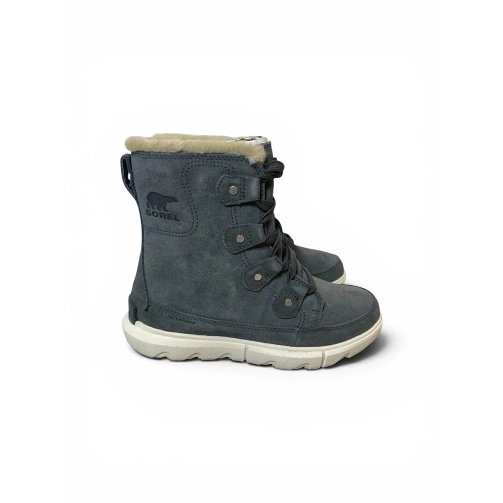 Sorel Womens Explorer II Joan Faux Fur Waterproof Boot Grill/fawn Sz 7 - NWB - Picture 2 of 3